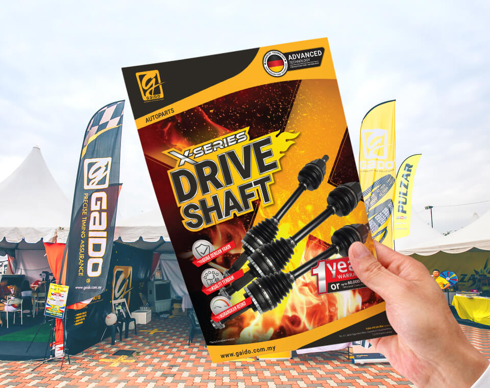 Product flyer design for Gaido Malaysia
