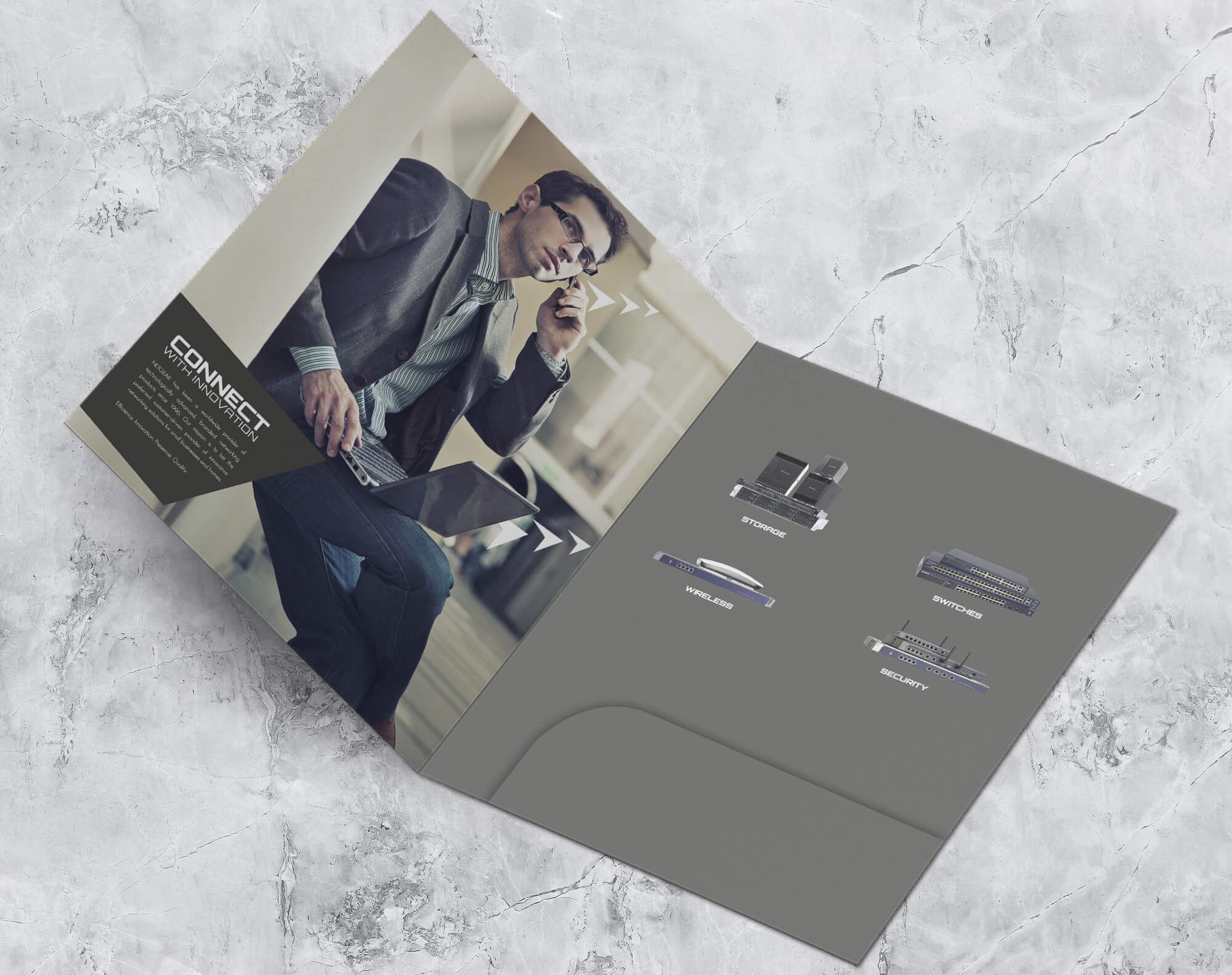 Netgear folder design