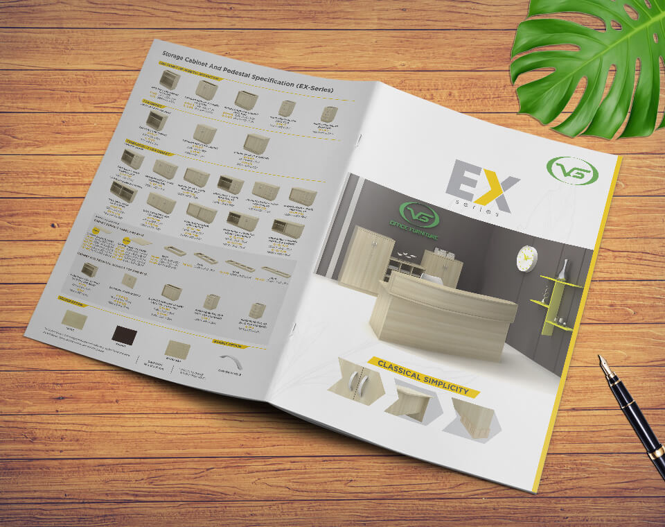 Office workstation catalog design