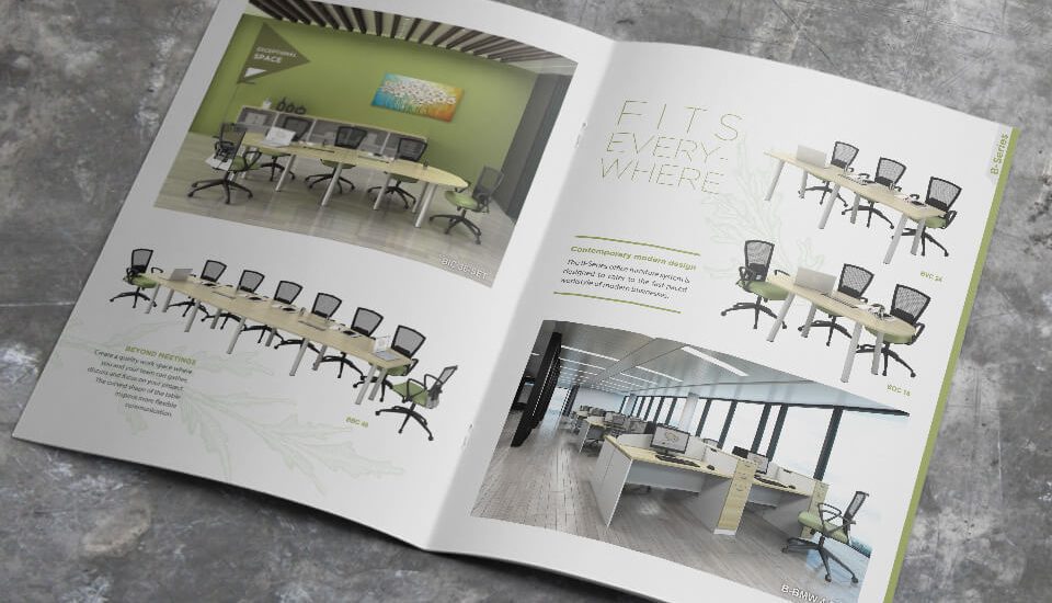 office furniture catalog design