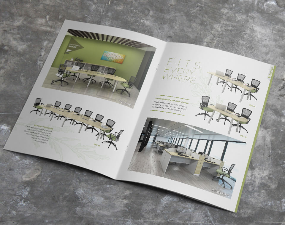 office furniture catalog design